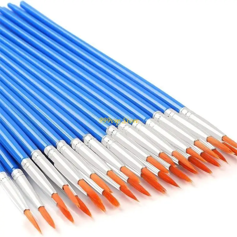 

C90C 200 Pcs Paint Brush Set Flat Paint Brush Artist Paint Brushes Acrylic Paint Brushes Drawing Supplies for Painting