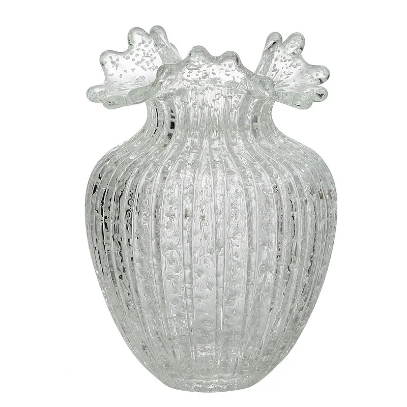Fluorescent Vase Glows in The Dark, Exquisite Luminous Glacier Vase, Unique Transparent Vase, Living Room