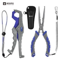 Booms Fishing-Alicates de 23cm y pinza de pescado de 24cm, juego de herramientas de pesca para cortadores de línea de anillo dividido, Kit de aparejos de pesca con removedor de anzuelos