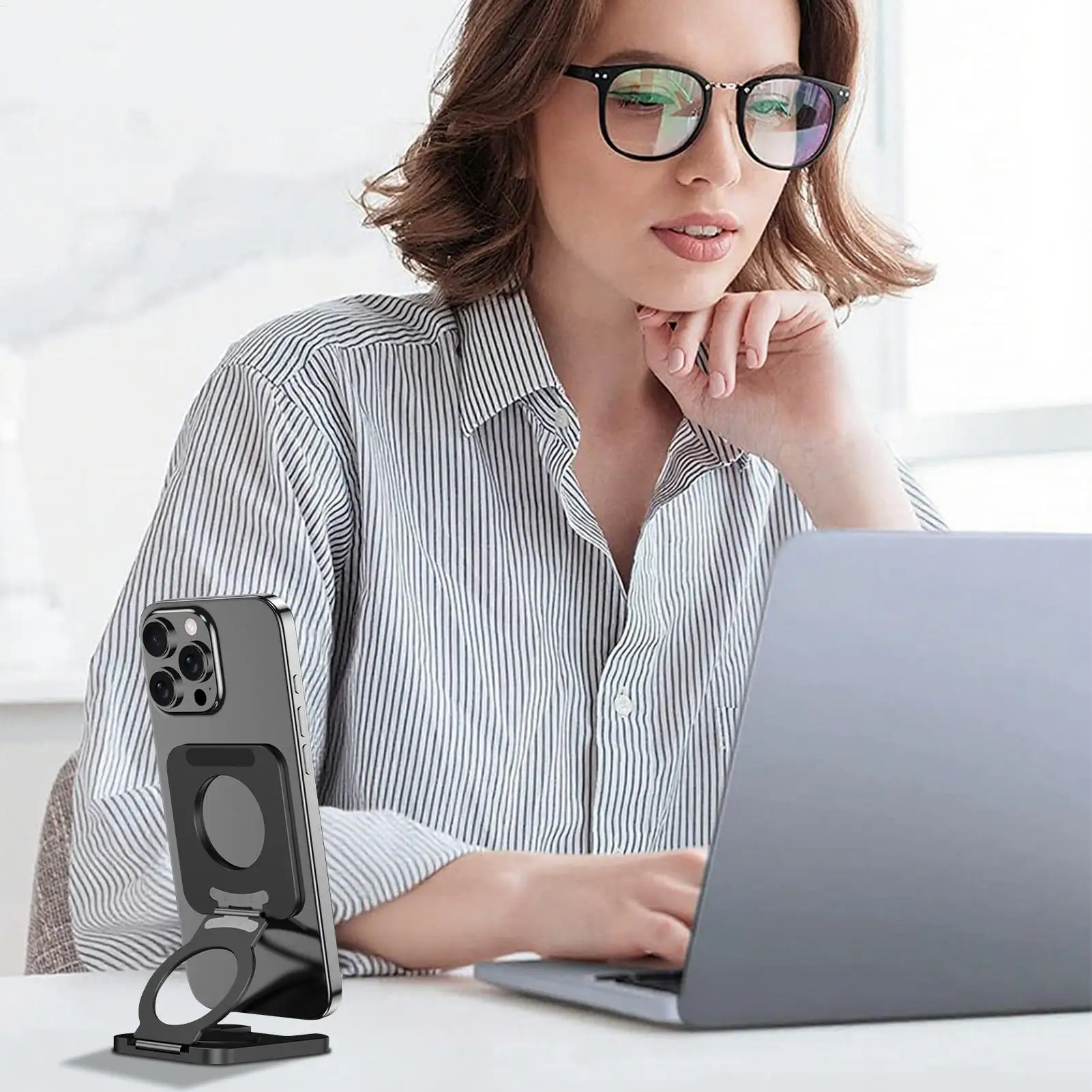 

Магнитная подставка для телефона, складная подставка для телефона, стол, вращение на 180 градусов, противоскользящий портативный кронштейн, ручка для грузовика, тренажерного зала, стол для селфи