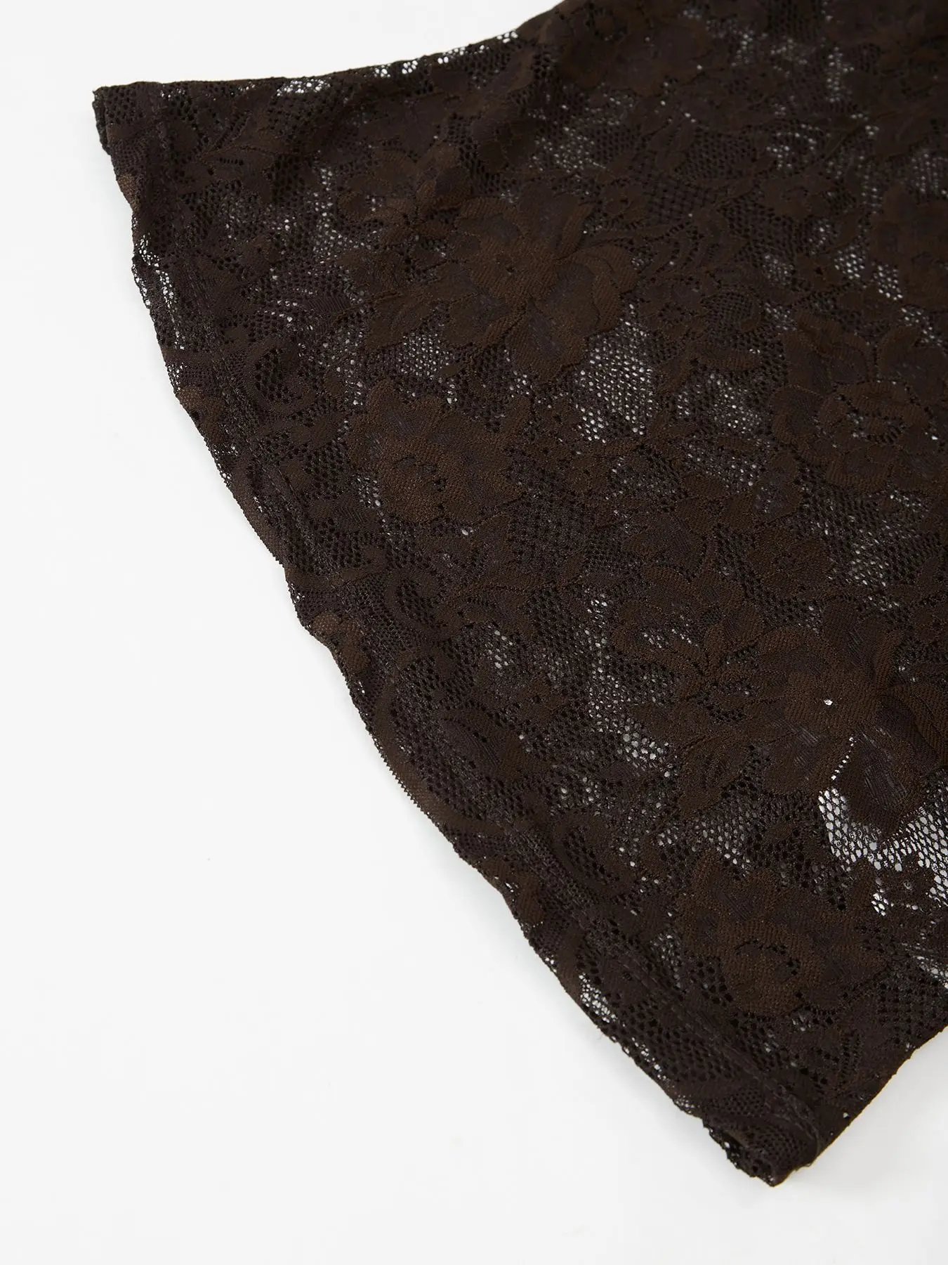 Damen Ärmelloses Spitzen-Slim-Fit Y2K-Shirt, Sommer-Oberteil mit O-Ausschnitt, Netz-Spitzen-Tanktop, Sexy Einfaches Einfarbiges Spitzen-Top für Damen 2026 – Detail 7
