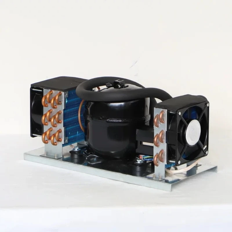 DC12V 24V Compressor Condenser BD25HC Car Refrigerator Solar Freezer Marine Refrigerator Air-cooled Refrigerator Unit