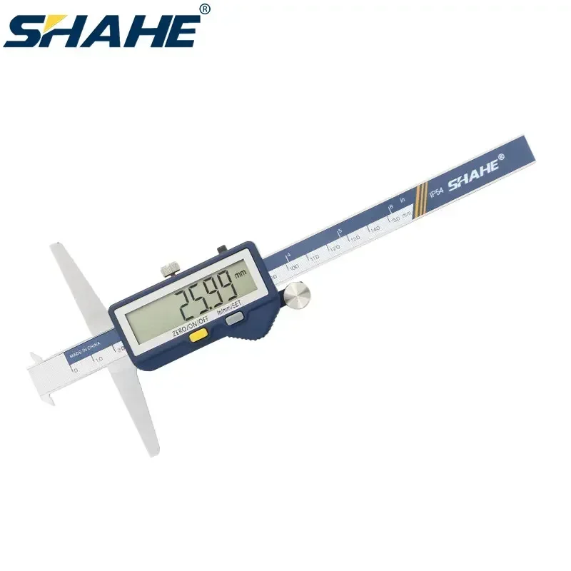 

SHAHE 150/200/300 mm Double Hook Digital Depth Caliper Built-in Wireless Depth Caliper Gauge Measuring Tools