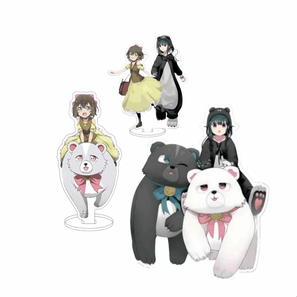 

Kawaii Anime Fans Gifts HD Character Kuma Kuma Kuma Bear Acrylic Stand Model Cosplay Ornament Accessories Goods Collection Serie