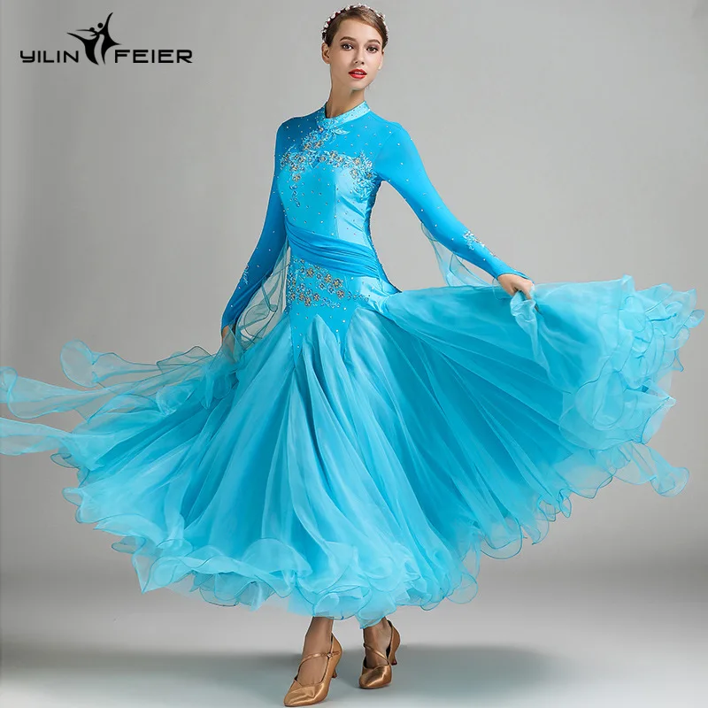 2024 NEW Ballroom Competition Dance Dress Modern Waltz Tango Standard Dress 7002 dance costumes