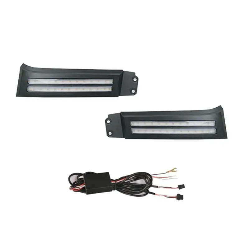 

LED Daytime Running Light For Toyota 2007-2013 Sequoia 2007-2017 Fog Lights DRL With Amber Turn Signals