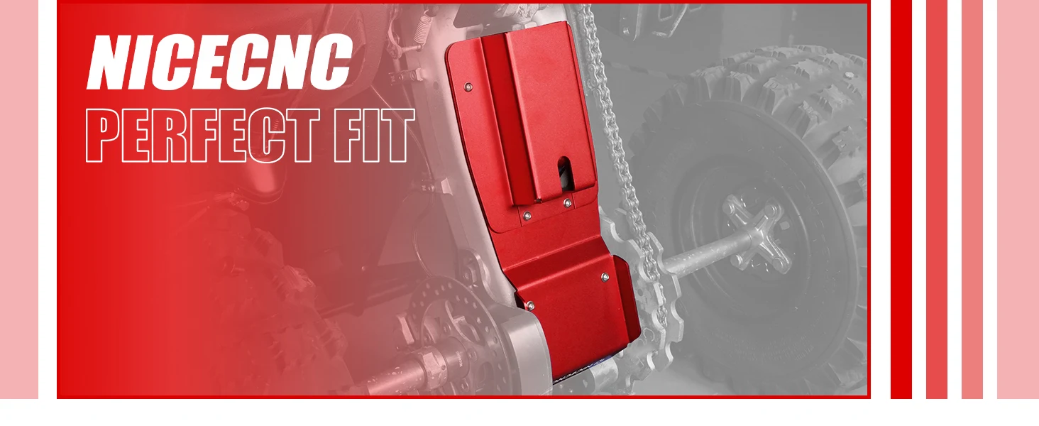 NICECNC Schwingarm-Unterfahrschutz für Yamaha Raptor 700 2015-2026 ATV, passend für YFM700 2013 und YFM700R 2013-2026, ersetzt PE-F219X-00-00 – Detail 4