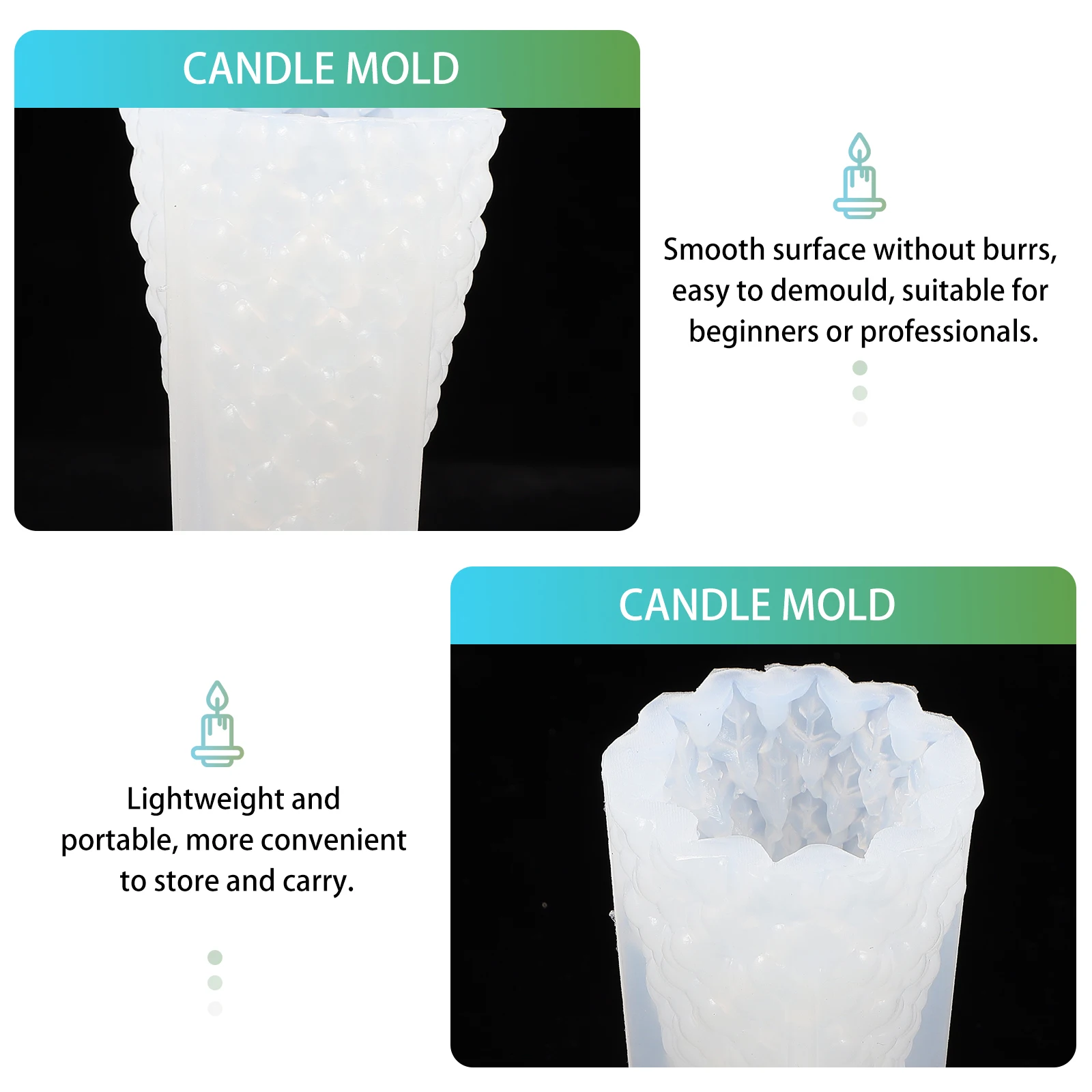 

Christmas Molds Diy Craft Epoxy Resin Letter Wax Moulds Handmade Silica Gel