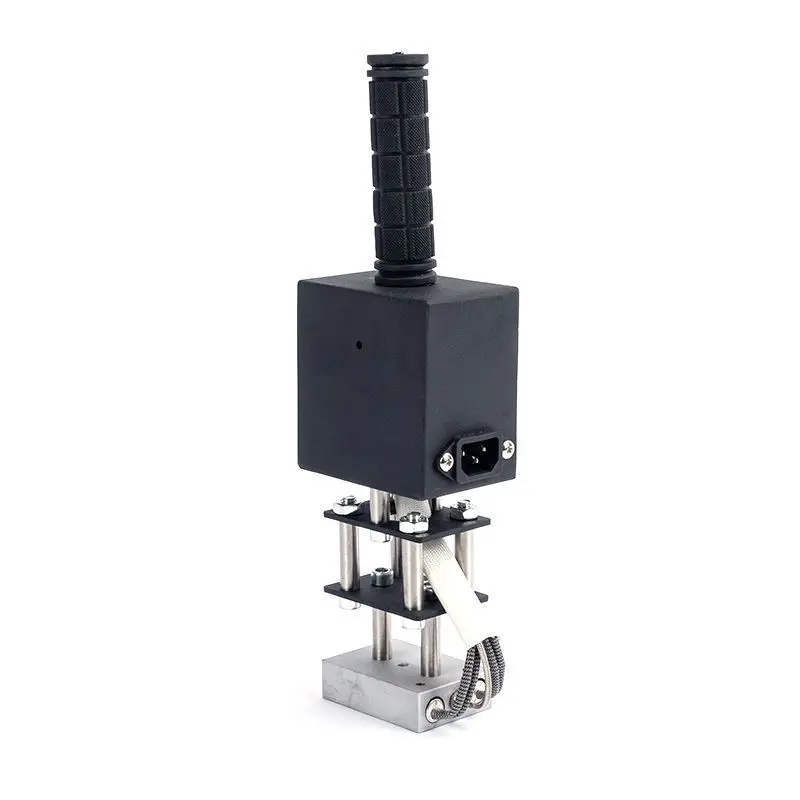 Small manual bronzing machine, hot stamping coconut labeling machine logo leather printing tool