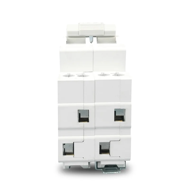 2P 63A Dual Power Manual Transfer Isolating Switch Interlock Circuit Breaker Din Rail Isolating Discounnecting Switch