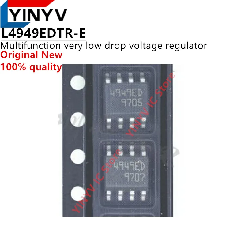 

10PCS L4949EDTR-E 4949ED L4949ED L4949EDTR SOP-8 L4949 Multifunction very low drop voltage regulator IC Chipset New 100% quality