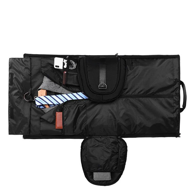 New Style Men Large Capacity Business Travel Bag Handheld Shoulder Strap Garment Bag Dry and Wet Separation Portable Luggage Bag