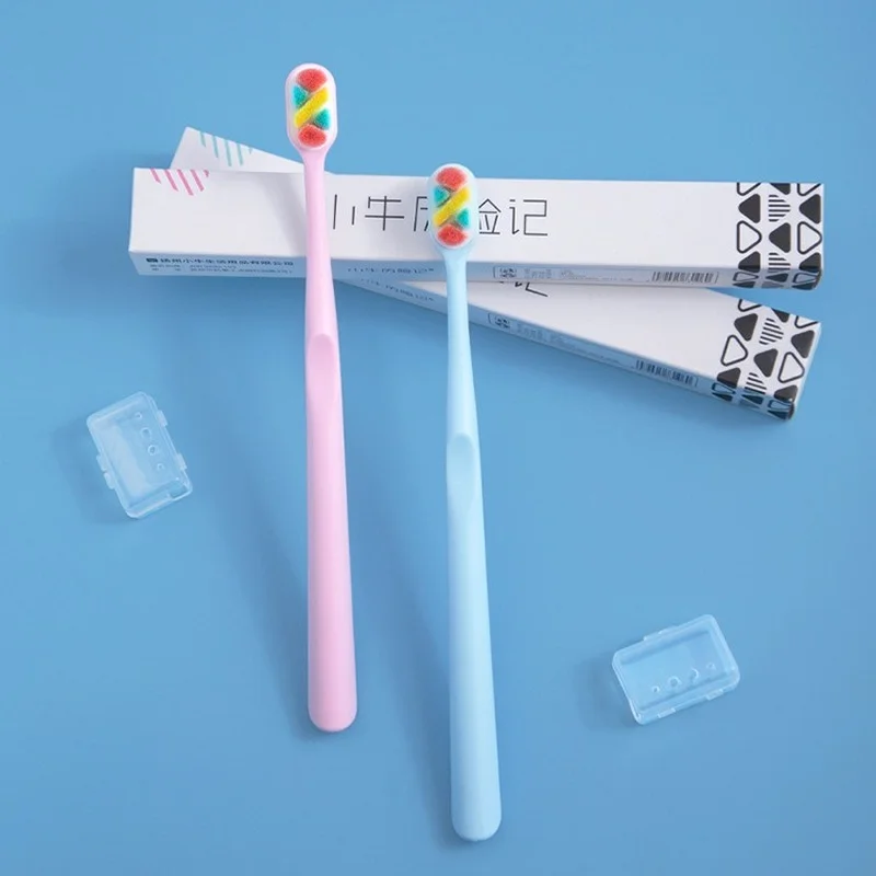 4 Pieces of Personal Environmental Protection Toothbrush for Oral Health, Soft Bristle Wood Handle Toothbrush