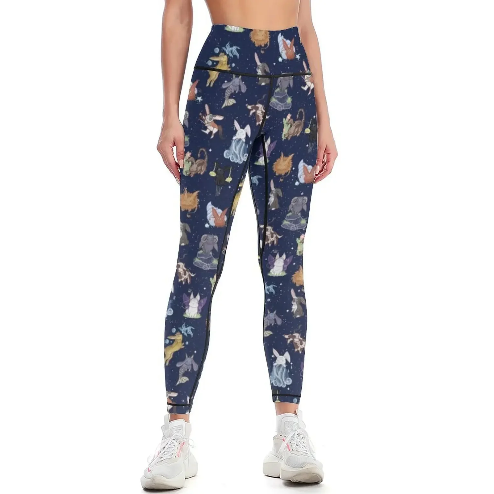 Zodiac Bunnies Leggings Women's gym sportswear for gym push up legging Jogger pants Womens Leggings