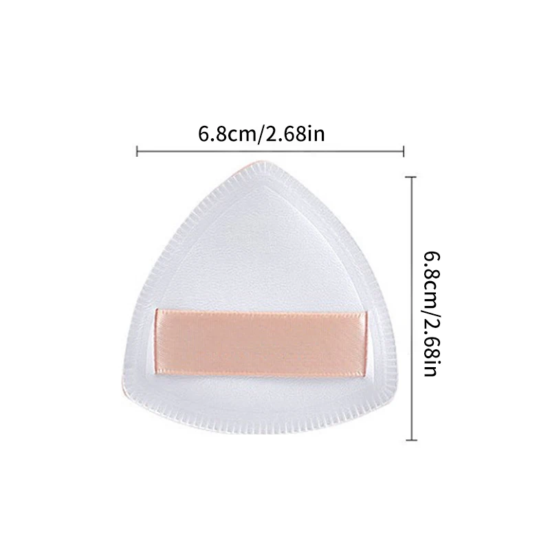 Triangle Velvet Powder Puff Pizza Flours Mini Face Makeup Sponge Cosmetics Washable Lightweight Wet And Dry Makeup Tool Beauty