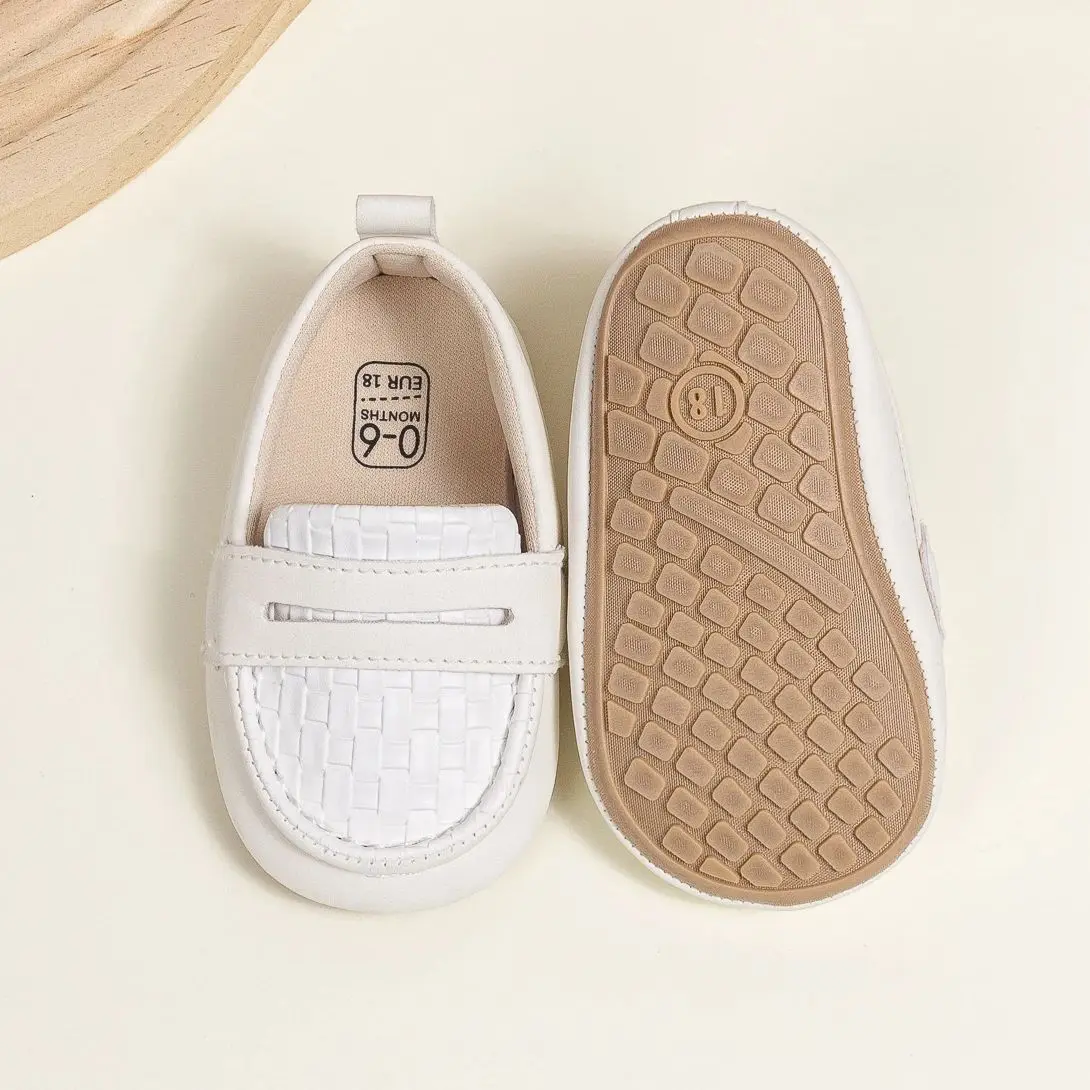 KIDSUN طفل الفتيات الفتيان الكلاسيكية المتسكعون الرضع أكسفورد فستان أحذية Prewalker لينة الانزلاق على الخف سرير الشقق أحذية الوليد #3