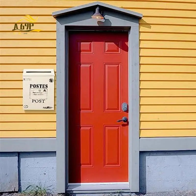 

A69P-Почтовый ящик, винтажный настенный почтовый ящик, почтовый ящик, антикварный металлический почтовый ящик, устойчивый к ржавчине держатель для почты, подходящий для улицы, белый