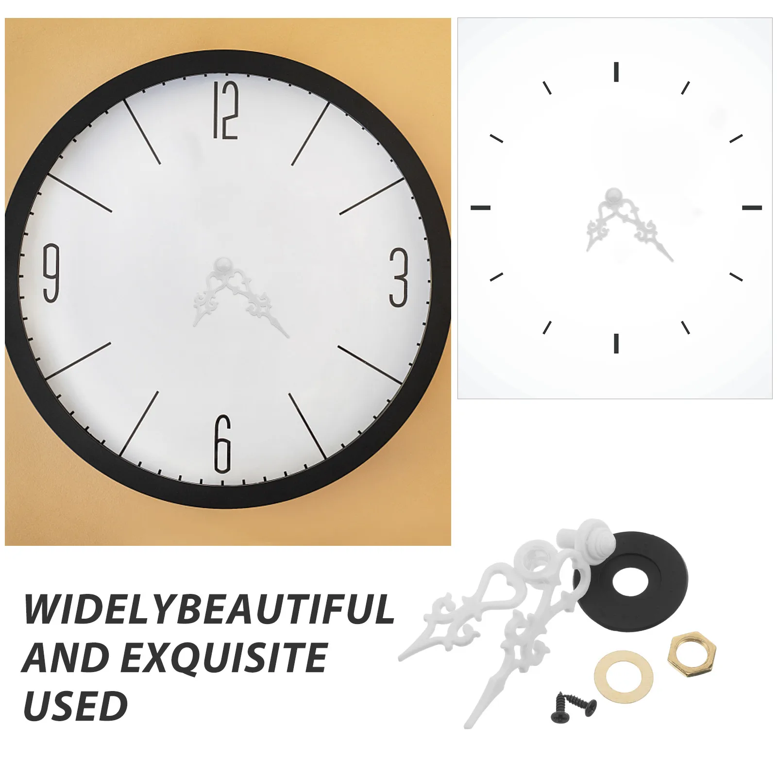 1 Set Cuckoo Clock Hands Replacement Accurate Clock Hand Pointer Movement DIY Repair Part for Home Living Room Bedroom Timepiece