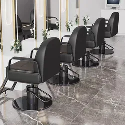 Salon Chair Hair Stylist Styling Swivel Professional Barber Chairs Furniture Hairdressing Armchairs Silla Lujo Beauty Vanity