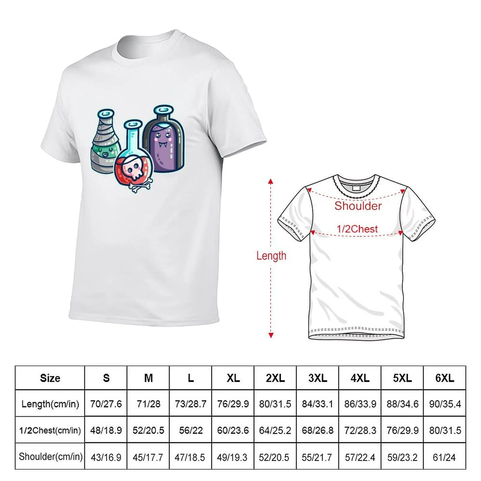 Halloween Costumes Potion Bottles T-Shirt custom t shirt cotton man t-shirts designer t shirt men