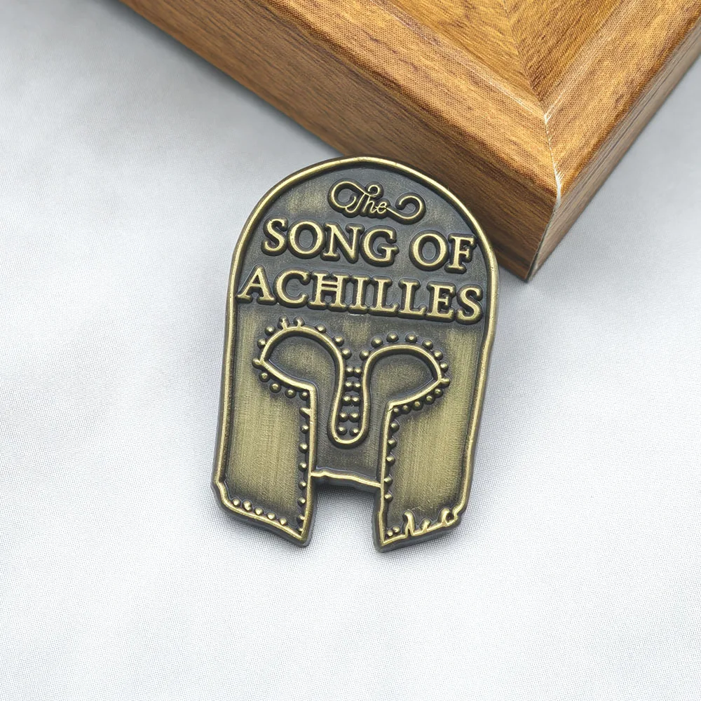 Der Lied von Achilles Metall-Emaille-Anstecker Buchbrosche Griechische Mythologie Helm-Abzeichen Madeline Miller Booktok Fan-Geschenk – Detail 11