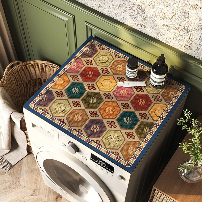 

Diatomite Washing Machine Pad Absorbent Anti Dust Silicone Mat for Washer Fridge Microwave