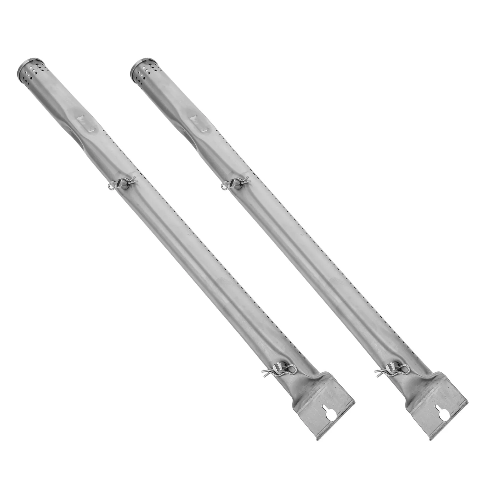 2Pcs Stainless Steel Burner Tubes Gas Grill Bbq Replacement Parts Outdoor Barbecue Heating Grill Repair Pipe 14.96in