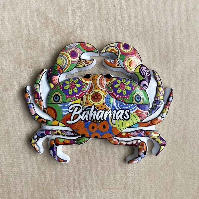 

Bahamas 3D Resin Crab Fridge Magnets, Cute Decorative Refrigerator Magnets, ‌Strong Magnets