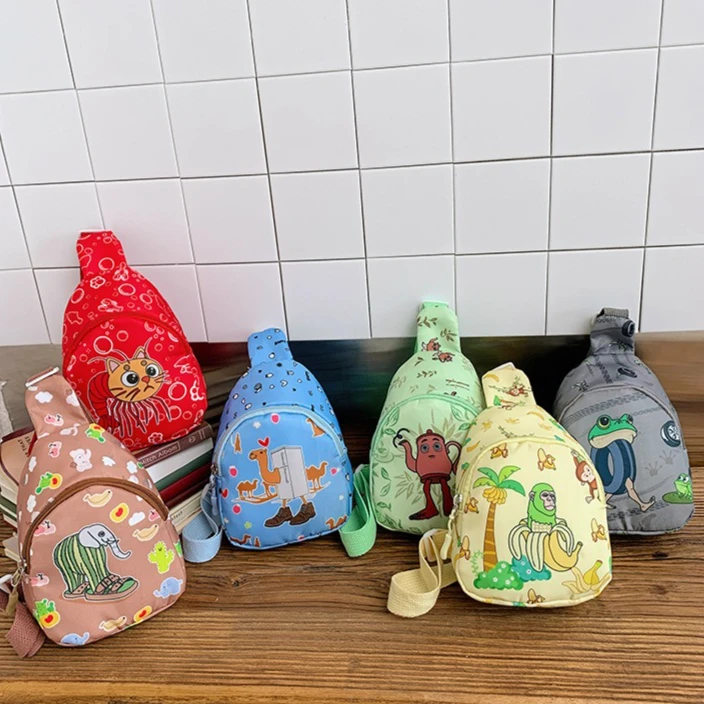 New Italian Brainrot Kids Chest Pack Tralalero Tralala Tungtung Sahur Crossbody Bags Children Outdoor Sports Travel Shoulder Bag