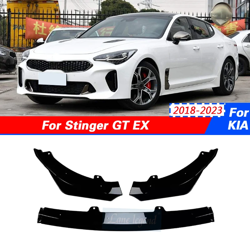 

Car Auto Parts For KIA Stinger GT EX Hatchback 4-Door 2018-2023 Car Front Bumper Lip Spoiler Splitter Diffuser