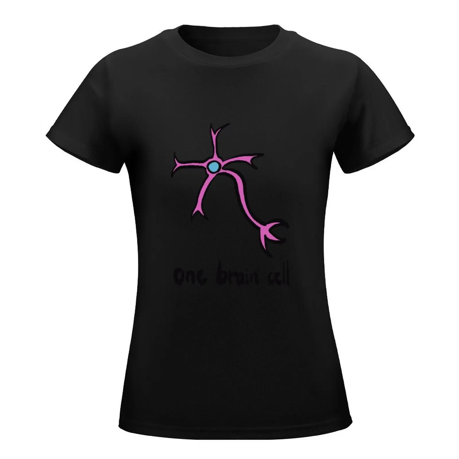 One Brain Cell T-Shirt animal prinfor hippie clothes blanks customs design your own oversized workout shirts for Women