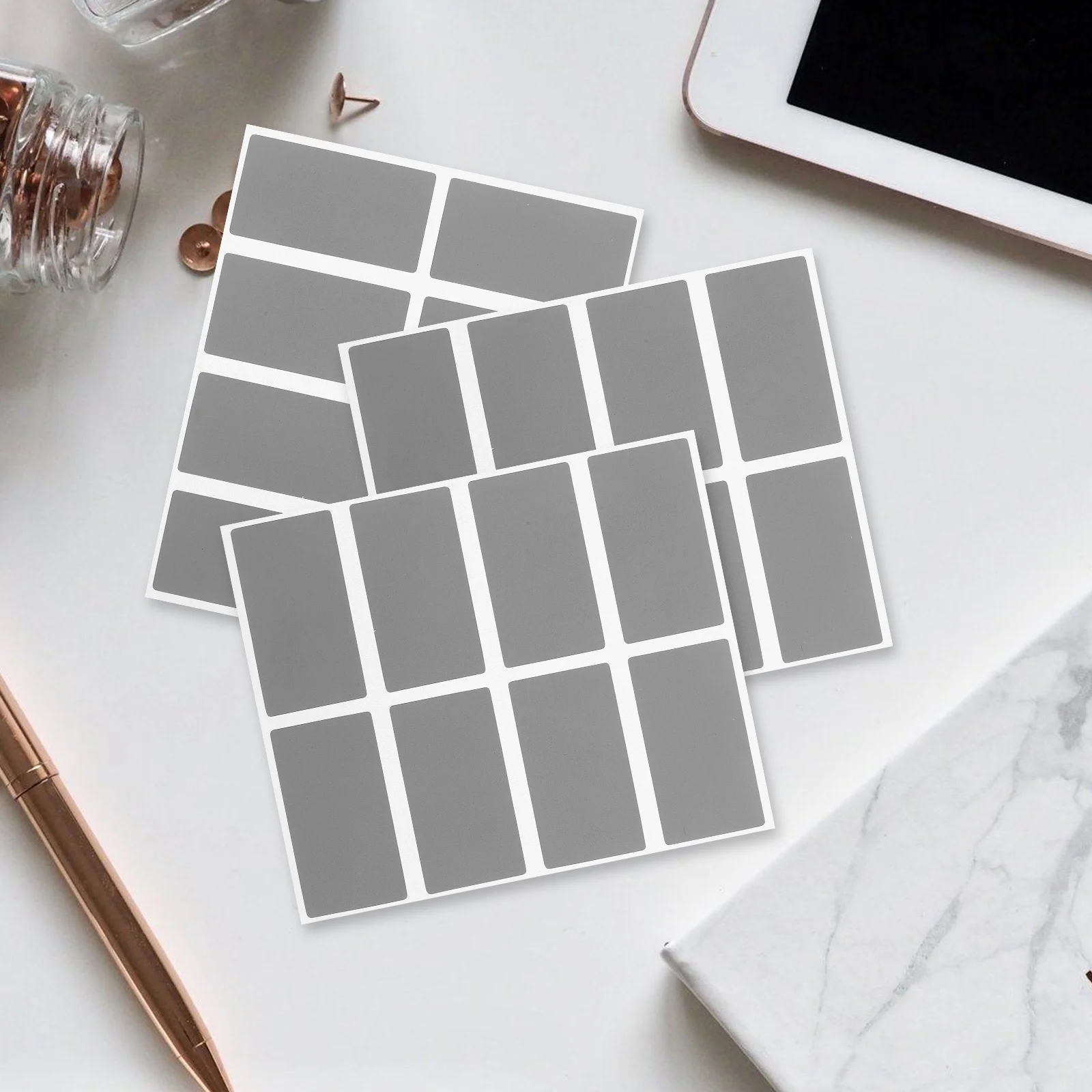 

200Pcs Scratch Off Sticker Labels DIY Peel and Stick Reveal Tags for Prizes Secrets Decorative Cards Personalized Letters