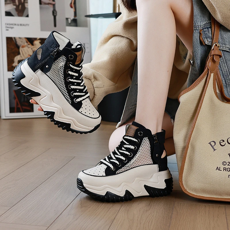 

Sports Sandals Women 2026 Summer New Color Block Mesh Breathable Versatile Thick Sole Casual Shoes Fashion All Match Ladies Dail