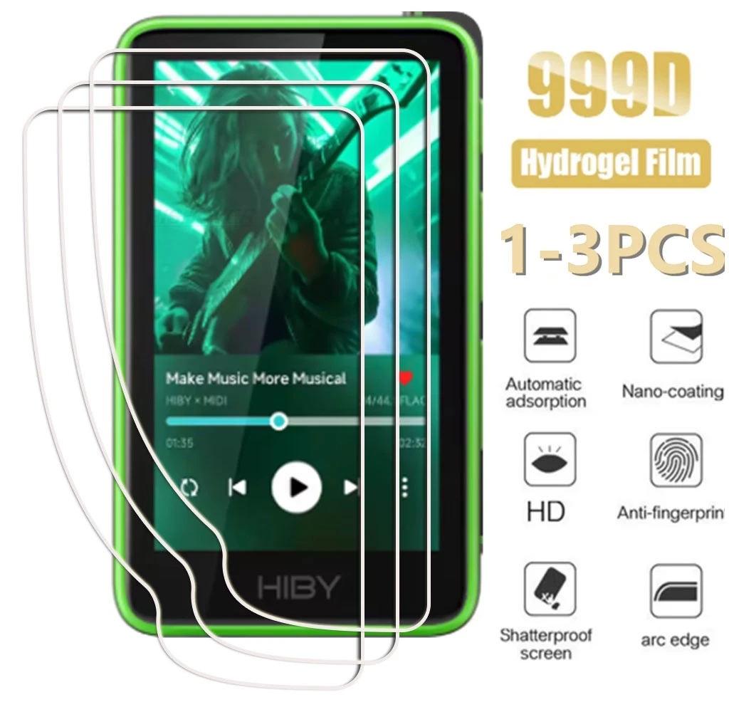 1-3 Pcs For HiBy R1 MiDi HiFi Audio Music Player MP3 Hydraulic HD Soft Hydrogel Film Full Protective Screen Protector Cover — product photo 1 of 1