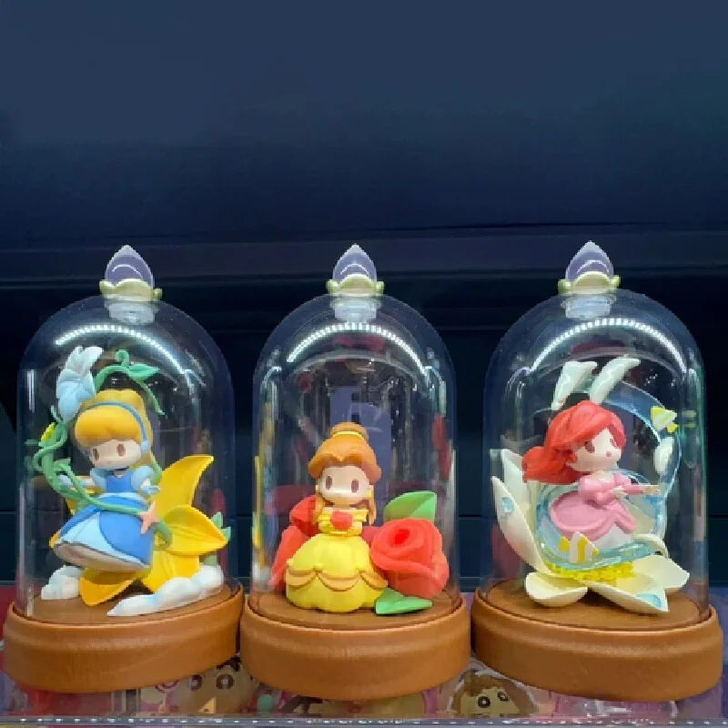 Disney Princess D-Baby Fiori E Ombre Lampada a scatola cieca Figura anime Scatola misteriosa Giocattoli a sorpresa Decor Ornamenti per il desktop Regalo