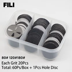 FILI Pedicure Disc Set 25MM Replaceable Sanding Paper With Disk For Electric Foot File Callus Hard Dead Skin Pedicure Tools