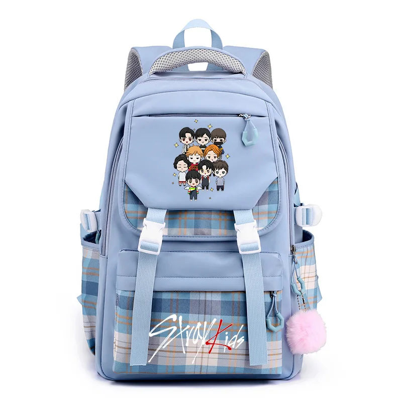 

SKZOO Fashion Printed Backpack College Style Casual Versatile Schoolbag Lightweight Student Backpack for Daily Use