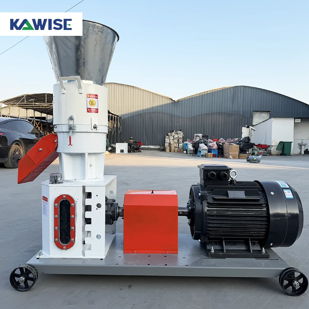AIROW Rotating Roller Feed Pellet Mill for Farm and Feed Plant Use Making Livestock Poultry Fish Feed Pellets