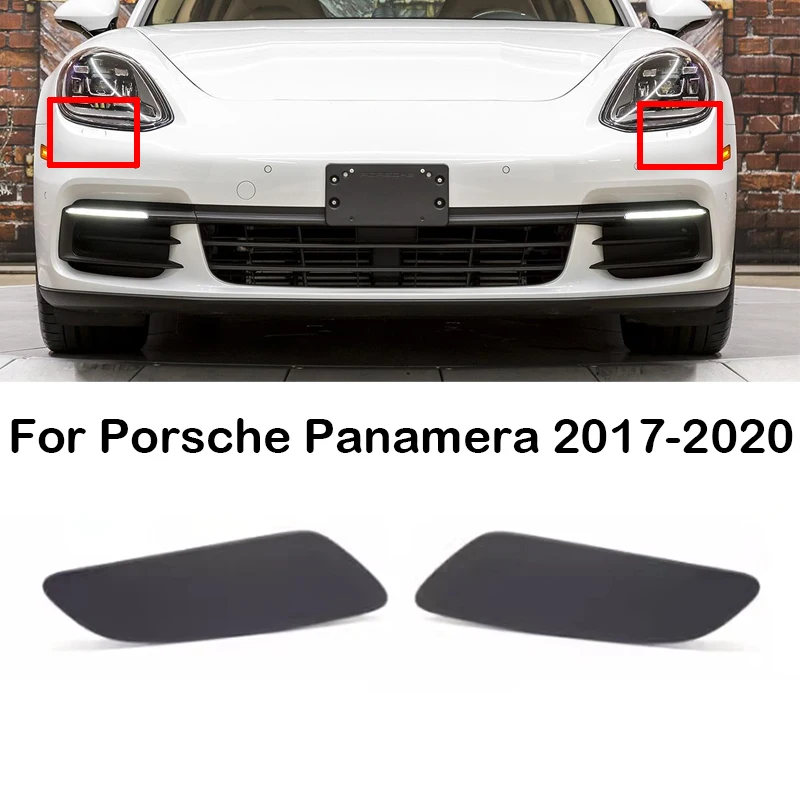 

For Porsche Panamera 2017-2020 Car Front Bumper Headlight Washer Nozzle Headlamp Jet Cover Spray Lid Cap 971807753 971807753