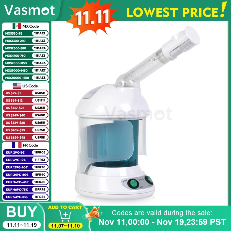 

Отпариватель для лица с горячим туманом, увлажнитель для кожи, озоновая стерилизация, логическая ароматерапия, KINGDOM CARES, распылитель для лица, отпариватель