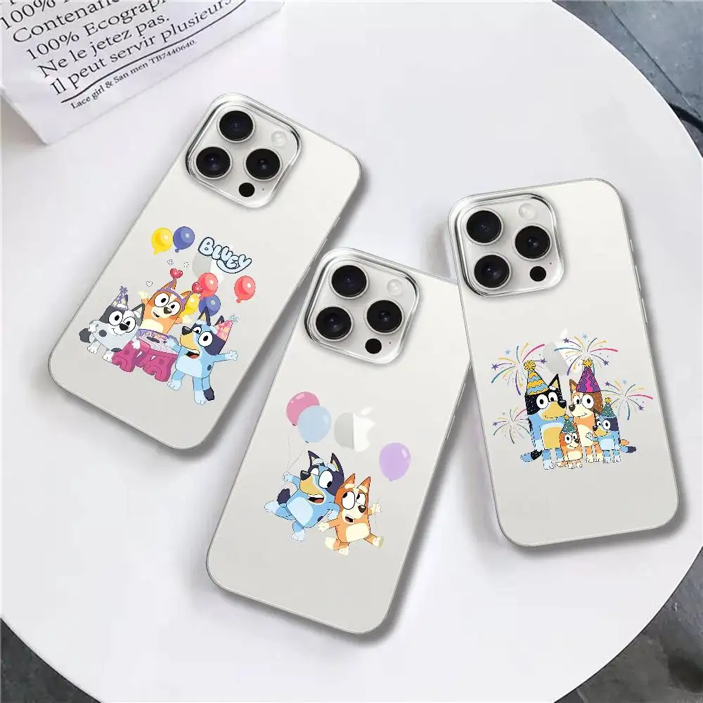 

C-BlueyS Phone Case For Iphone 16 15 11 13 14 Pro Max 7 8 Plus X Xr Xs Max Se2020 12mini Transparent Cover