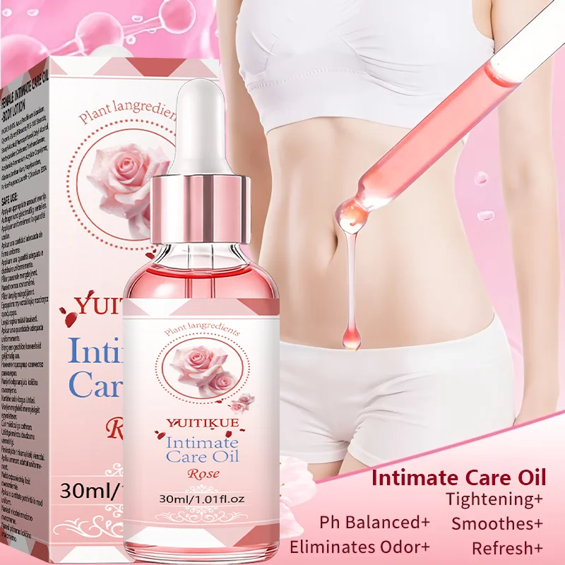 YUITIKUE Erdbeerduft Intimpflegeöl für Frauen 30ml Premium Ätherisches Öl Sanftes Feuchtigkeitsspendendes Intim-Hautserum