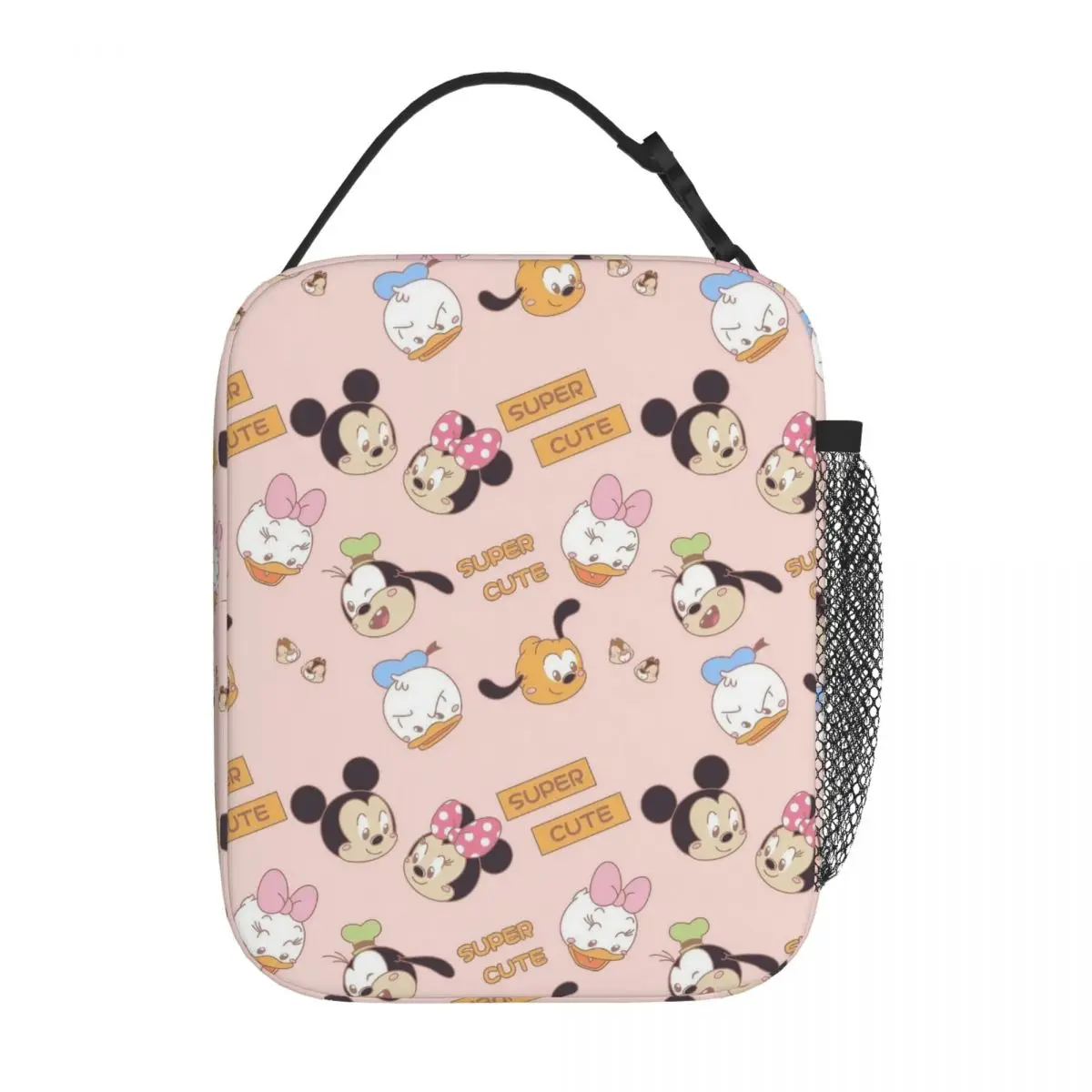 Topolino simpatico cartone animato isolato borsa per il pranzo contenitore per pasti a tenuta stagna borsa termica Tote Lunch Box Office Travel uomo