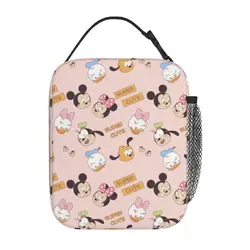 Mickey Mouse Cute Cartoon Insulated Lunch Bag Leakproof Meal Container Thermal Bag Tote Lunch Box Office Travel Men Women