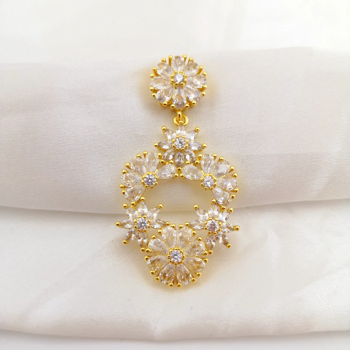 Gold Color Floral C… - image