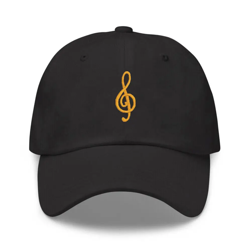 treble Clef     black cap, Cool gift for anyone, cotton hat