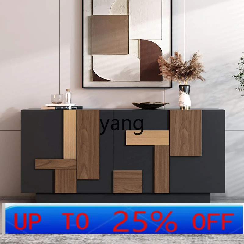 

LH Modern Simple Side Cabinet Italian Light Luxury Living Room Home Wall Locker Tea Cabinet