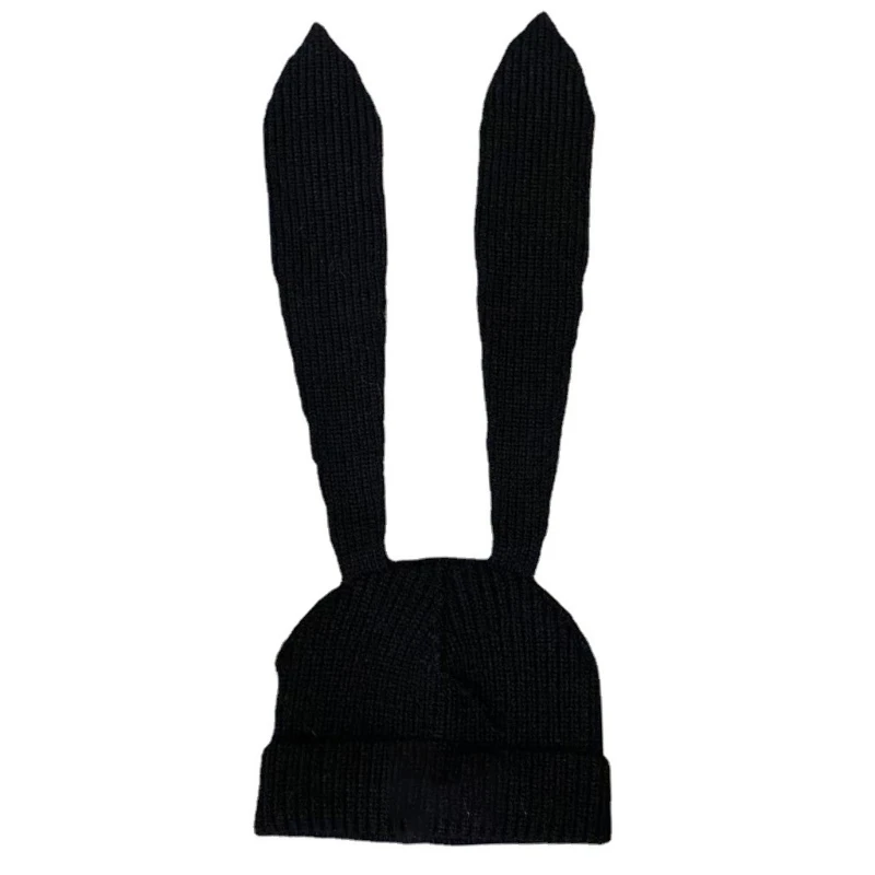 Easter Bunny Hat Rabbit Ears Costume Funny Party Favors Hats Easter Decorations Thicken Knitted Caps for Women Drop Shipping