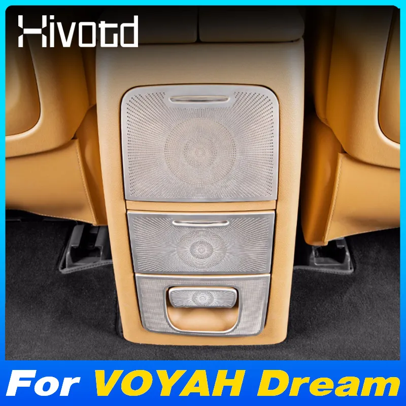 

For VOYAH Dream 2024 Car Center Console Armrest Box Back Protection Rear Air Vent Outlet Covers Interior Protection Accessories