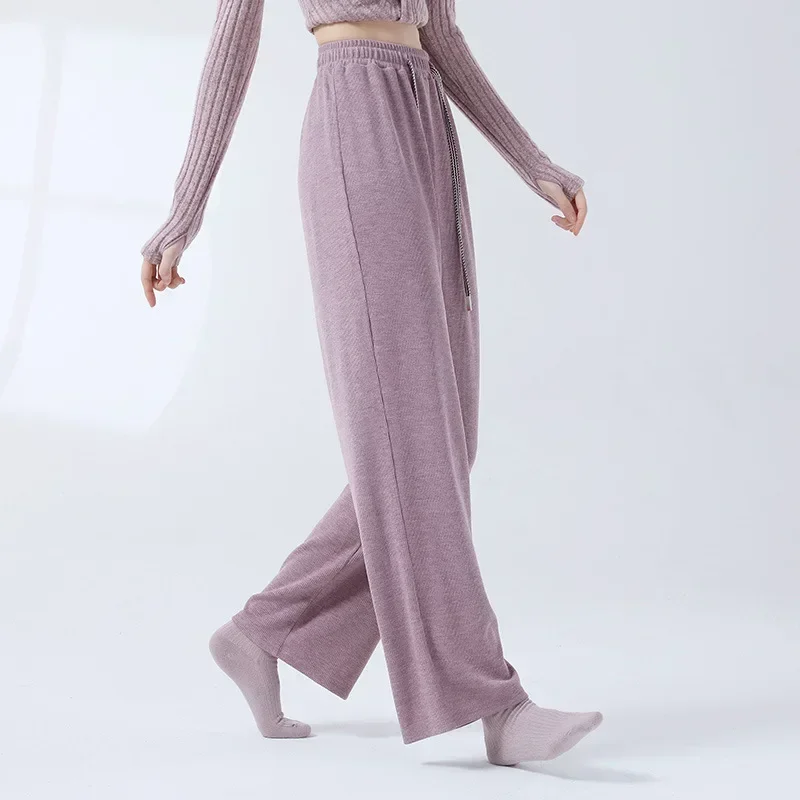 Modern dance strappy straight pants long dance pants adult new daily dance practice art test basic training pants